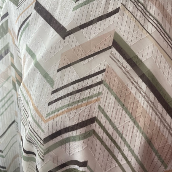 Ted Baker Everglades Chevron Patterned Long Sleeve Dress with sequin thread - Picture 2 of 8